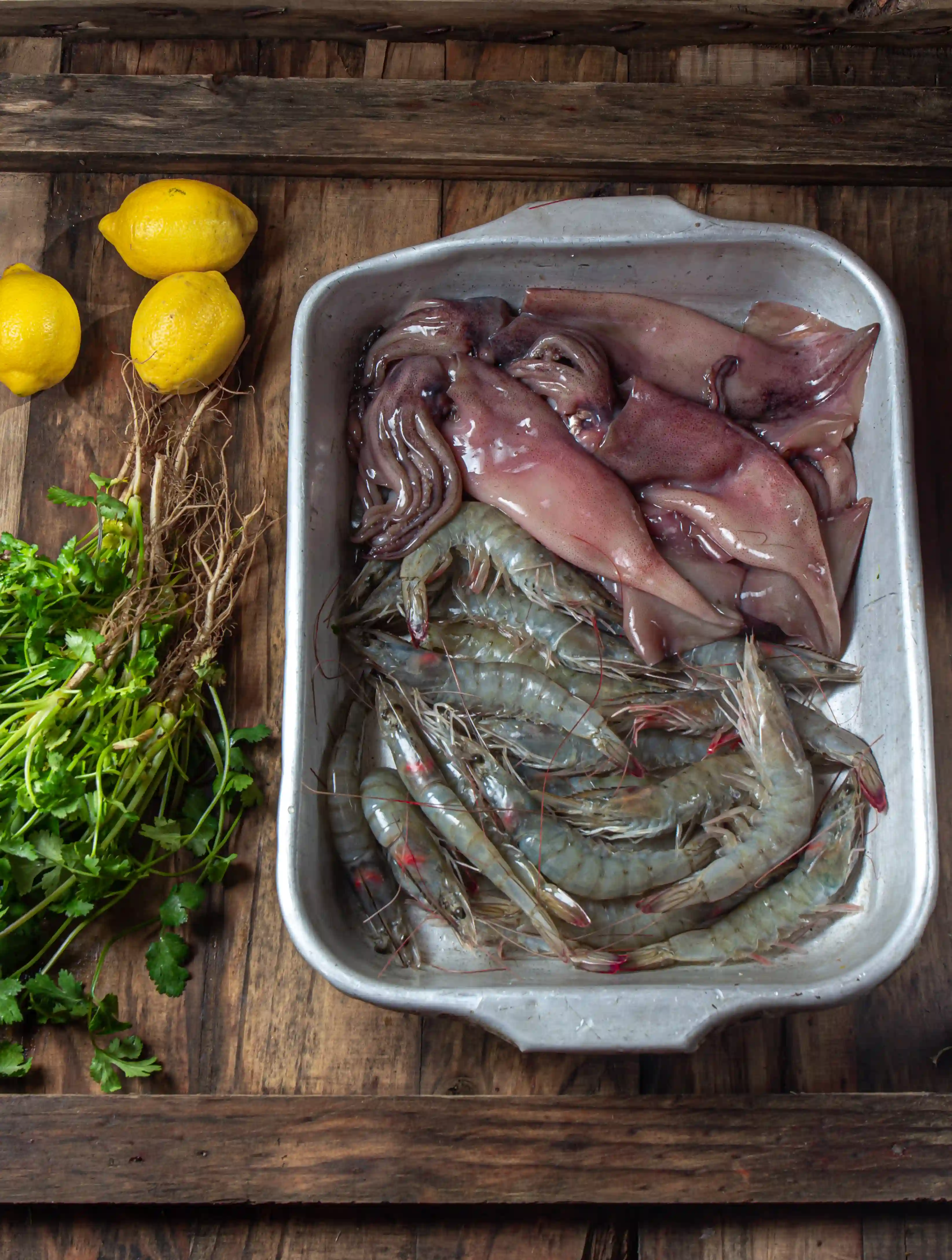 Mariscos selectos frescos en Los Sarangos